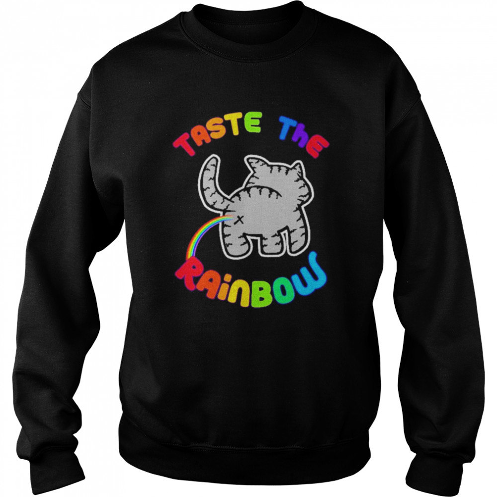 Cat taste the Rainbow  Unisex Sweatshirt