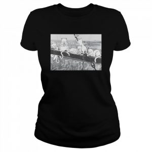 Cats Atop A Skyscraper Lunch Parody Cats Kitten Shirt Classic Women's T-shirt