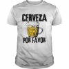 Cerveza Por Favor Distress Drinking Beer Cinco Mayo Fiesta Shirt Classic Men's T-shirt