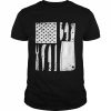 Chef Knife American Flag Design PatriotShirt Shirt Classic Men's T-shirt