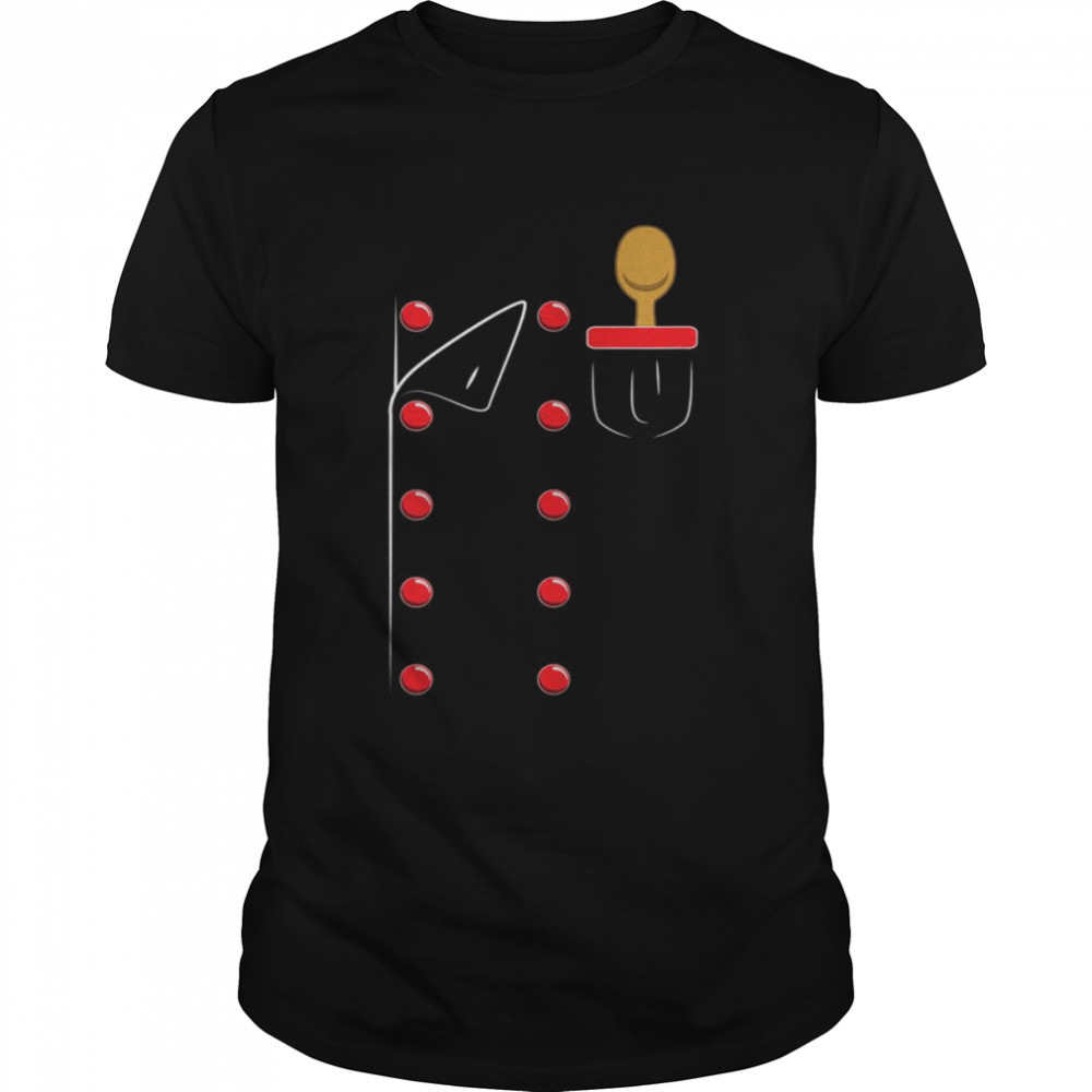 Chef Uniform Jacket Faux Cook Cooking Shirt