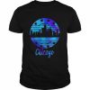 Chicago Flag Skyline Illinois USA Souvenir Chicago Flag Shirt Classic Men's T-shirt