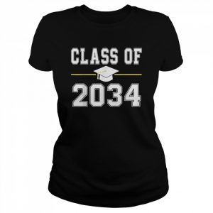 Class Of 2034 Grow With Me Graduation First Day of School Shirt Classic Women's T-shirt