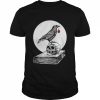 Crow skull magical alchemy gothic occult full moon  Classic Men's T-shirt