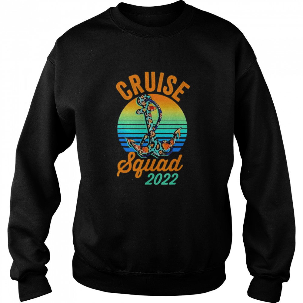 Cruise squad 2022 cowhide leopard anchor cruising  Unisex Sweatshirt