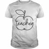 Cute Teacher In Vintage Apples TeacherShirt Classic Men's T-shirt