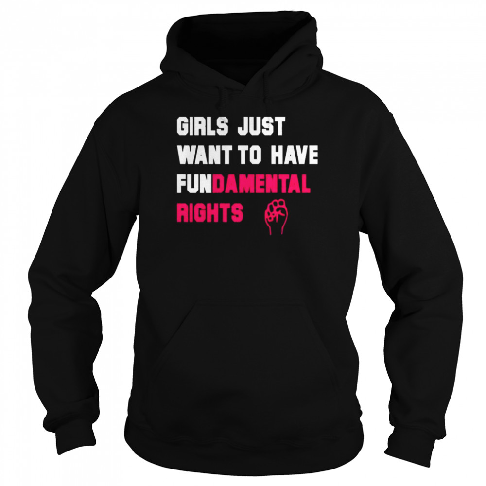 Cyndi lauper girls just want to have fundamental rights  Unisex Hoodie