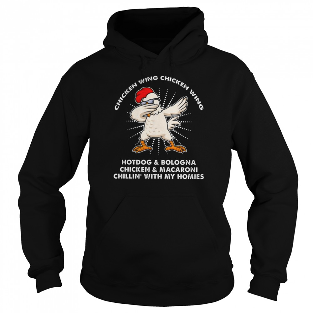 Dabbing Chicken wing Chicken wing hotdog and Bologna  Unisex Hoodie