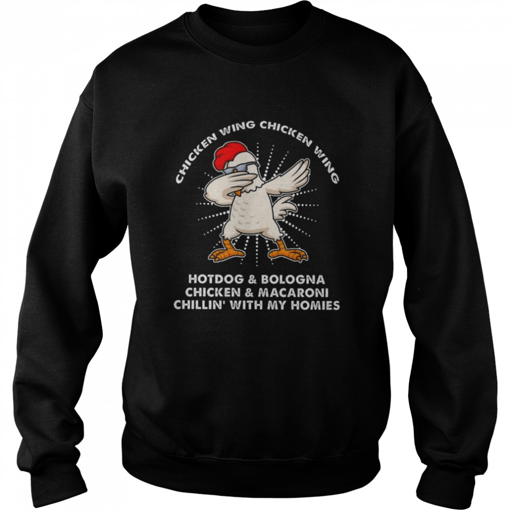 Dabbing Chicken wing Chicken wing hotdog and Bologna  Unisex Sweatshirt