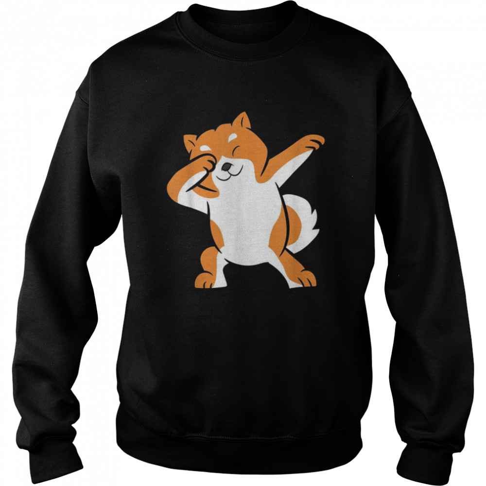 Dabbing Shiba Inu Pet Shiba Inu Dog Shirt Unisex Sweatshirt