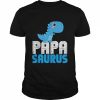 Daddy papasaurus family father’s day dinosaur  Classic Men's T-shirt