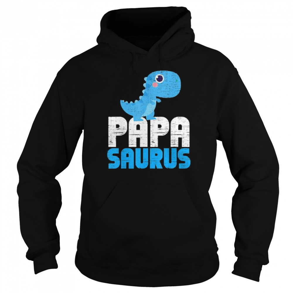 Daddy papasaurus family father’s day dinosaur  Unisex Hoodie