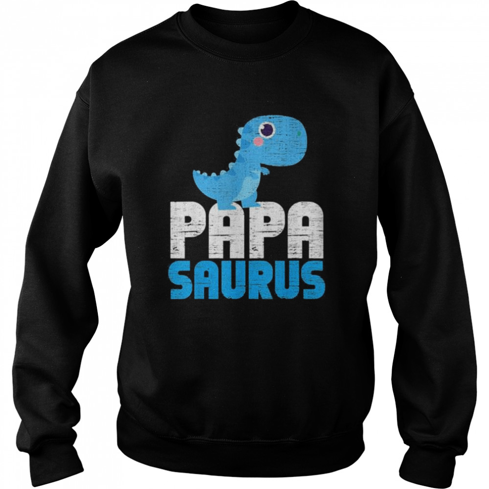 Daddy papasaurus family father’s day dinosaur  Unisex Sweatshirt