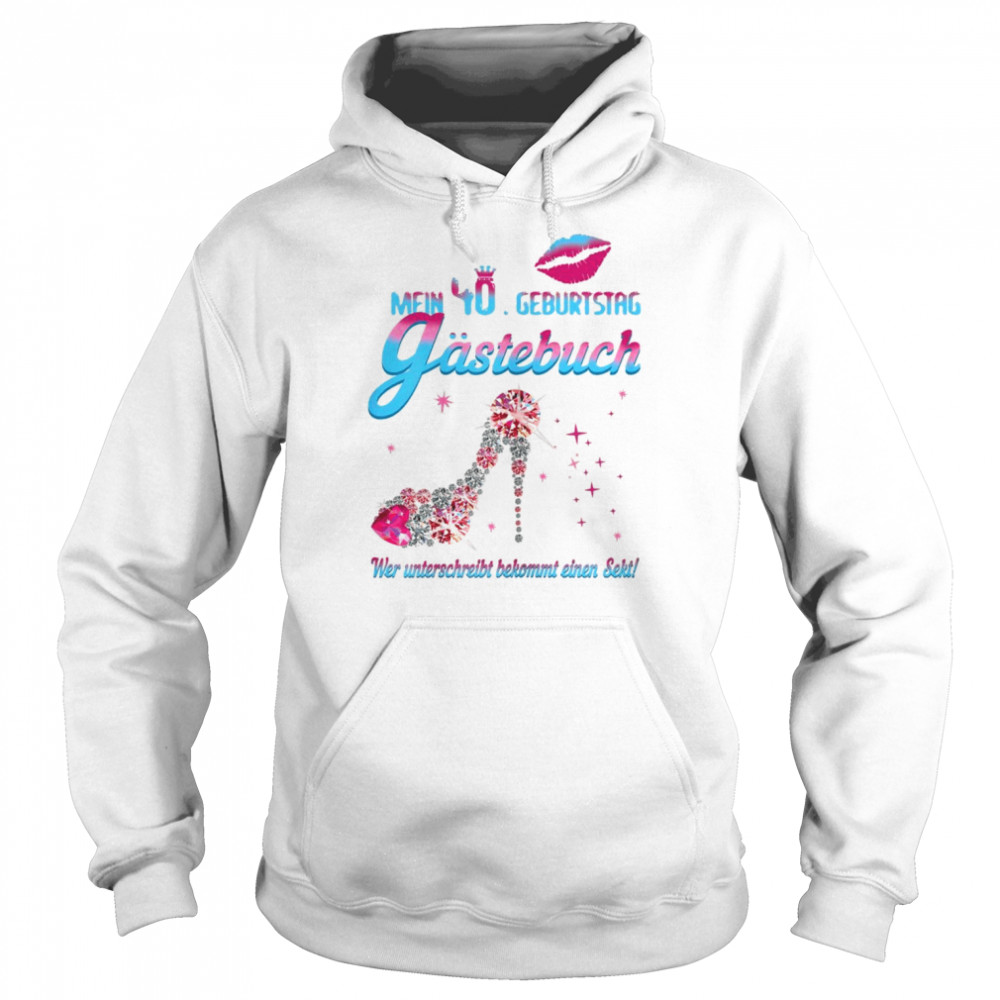 Damen 40 Geburtstag Prinzessin Krone Gästebuch 40 JahreShirt Unisex Hoodie