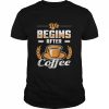 Das Leben beginnt nach dem Kaffee Raglan Shirt Classic Men's T-shirt