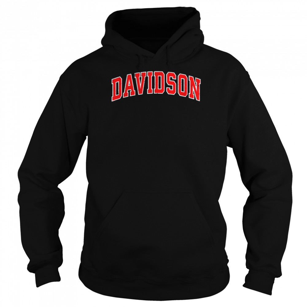 Davidson Tennessee TN Vintage Sports Design Red DesignShirt Shirt Unisex Hoodie