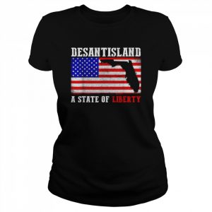 Desantisland state of liberty florida map florida patriotic  Classic Women's T-shirt