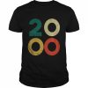 Design 2000 Retro Geburtstag Vintage 2000 Shirt Classic Men's T-shirt