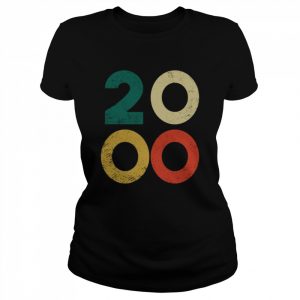 Design 2000 Retro Geburtstag Vintage 2000 Shirt Classic Women's T-shirt