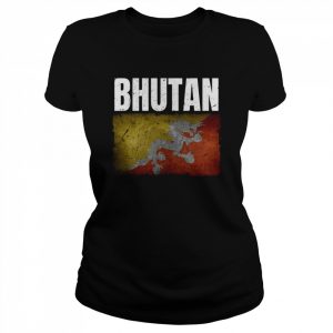 Distressed Bhutan Flag Bhutanese Shirt Classic Women's T-shirt