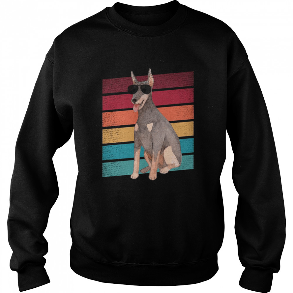 Dobermann Hund Lustige Mama Papa Kleidung Shirt Unisex Sweatshirt