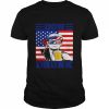 Don drunk beer 4th of july Donald Trump patriot American flag  Classic Men's T-shirt