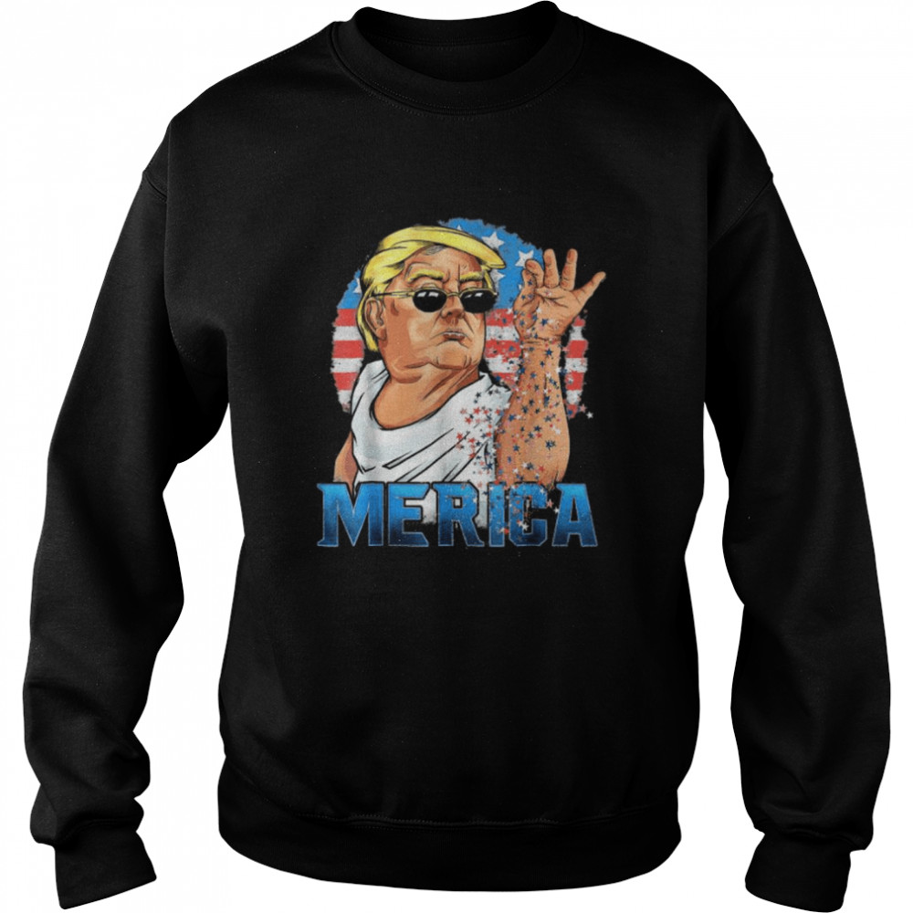 Donald Trump salt merica freedom 4th of july  Unisex Sweatshirt