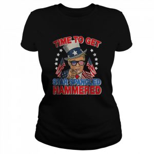 Donald Trump time to get star spangled hammered 4th of July 2022  Classic Women's T-shirt