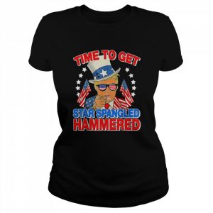 Donald drunk Trump 4th of july drinking presidents  Classic Women's T-shirt