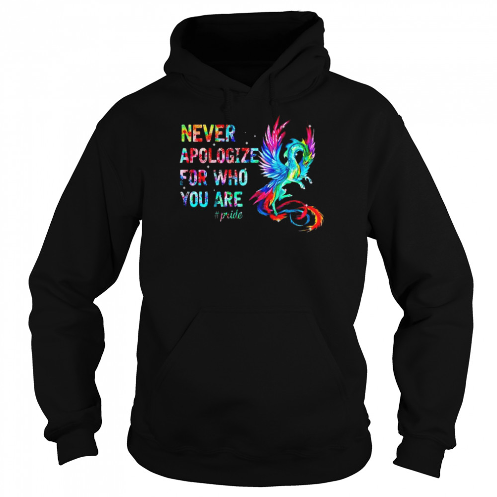 Dragon never apologize for who you are  Unisex Hoodie