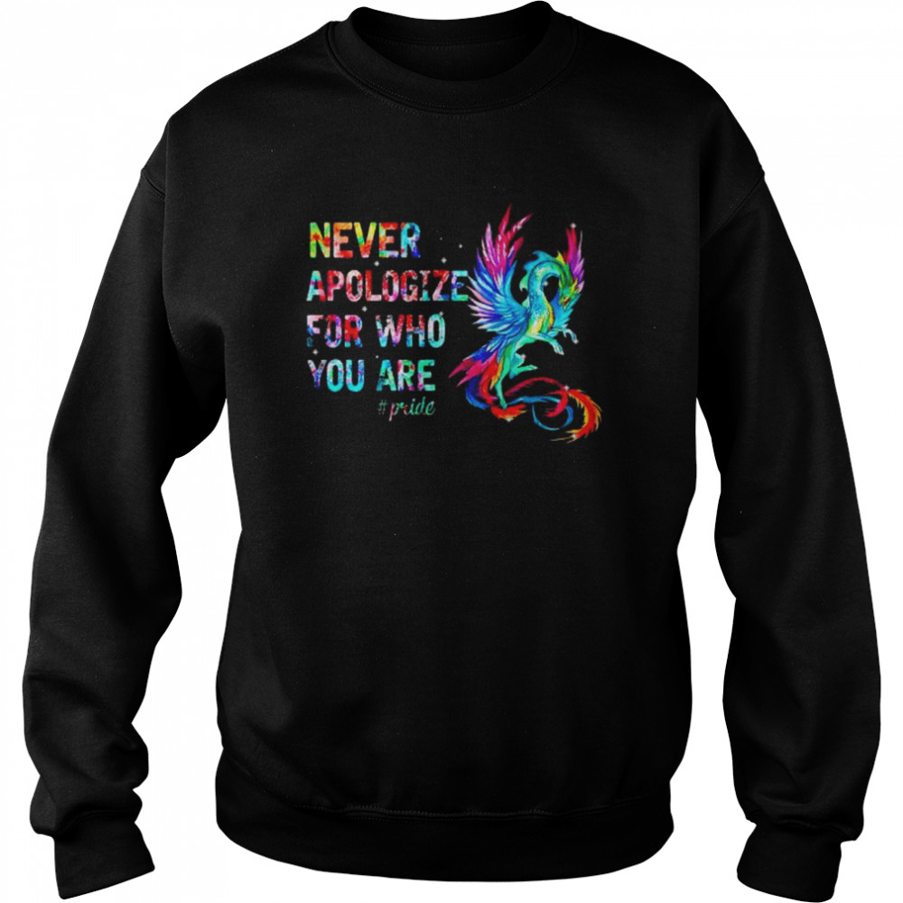 Dragon never apologize for who you are  Unisex Sweatshirt