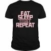 Eat Sleep Mat Repeat Fighter Spruch Shirt Classic Men's T-shirt