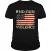 End gun violence stop gun violence uvalde American flag  Classic Men's T-shirt