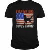 Even My Dog Loves Trump American Flag Vintage Shirt Classic Men's T-shirt