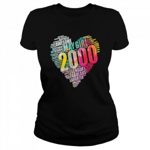 Fabulous MAY GIRL 2000 Awesome Big Heart 22nd Birthday 22 Shirt Classic Women's T-shirt