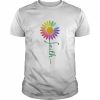 Faith cross flower rainbow  Classic Men's T-shirt