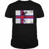 Faroe Islands Flag Silhouette Travel Nature Vacation Europe Shirt Classic Men's T-shirt