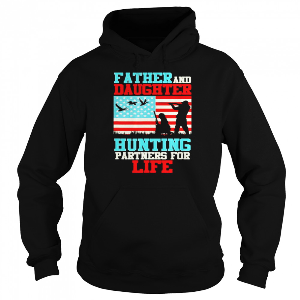 Father and daughter hunting partner for life daddy daughter  Unisex Hoodie