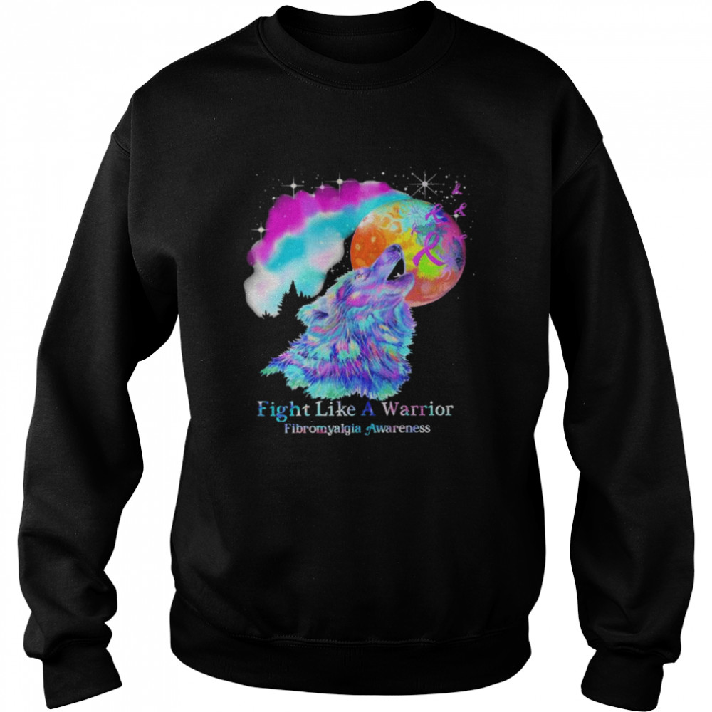 Fight like a warrior fibromyalgia awareness  Unisex Sweatshirt