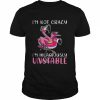 Flamingo I’m not lazy I’m hilariously unstable  Classic Men's T-shirt