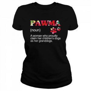 Floral pawma grandogs grandma dog mothers day  Classic Women's T-shirt