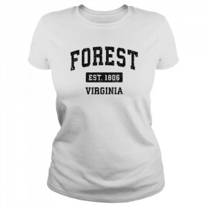 Forest Virginia VA Vintage Sports Design Black DesignShirt Classic Women's T-shirt