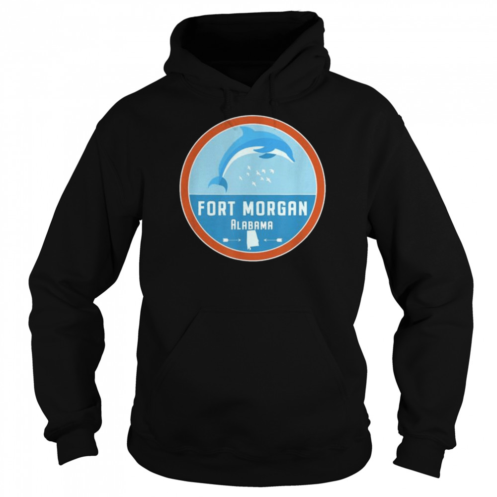 Fort morgan alabama beach dolphin al vacation  Unisex Hoodie