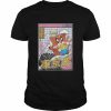 Fox Surfing Kanagawa Wave Kawaii Vaporwave Fox Eating Ramen Shirt Classic Men's T-shirt