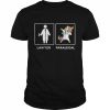 Funny Lawyer Paralegal Dabbing Unicorn Legal Law Firm Shirt Classic Men's T-shirt