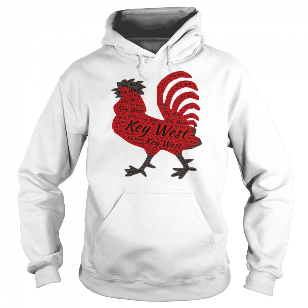 GGT Enlarged Key West Chicken Route One Souvenir Shirt Unisex Hoodie