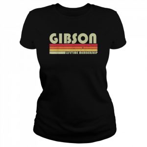 GIBSON Surname Retro Vintage 80s 90s Birthday ReunionShirt Shirt Classic Women's T-shirt