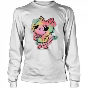 Gabby’s Dollhouse Big Pandy Paws Watercolor SketchShirt Long Sleeved T-shirt