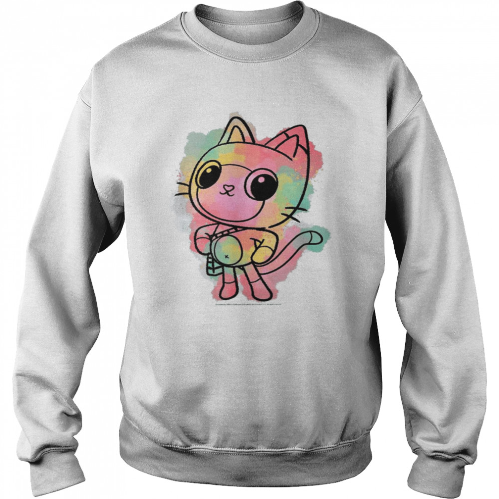 Gabby’s Dollhouse Big Pandy Paws Watercolor SketchShirt Unisex Sweatshirt