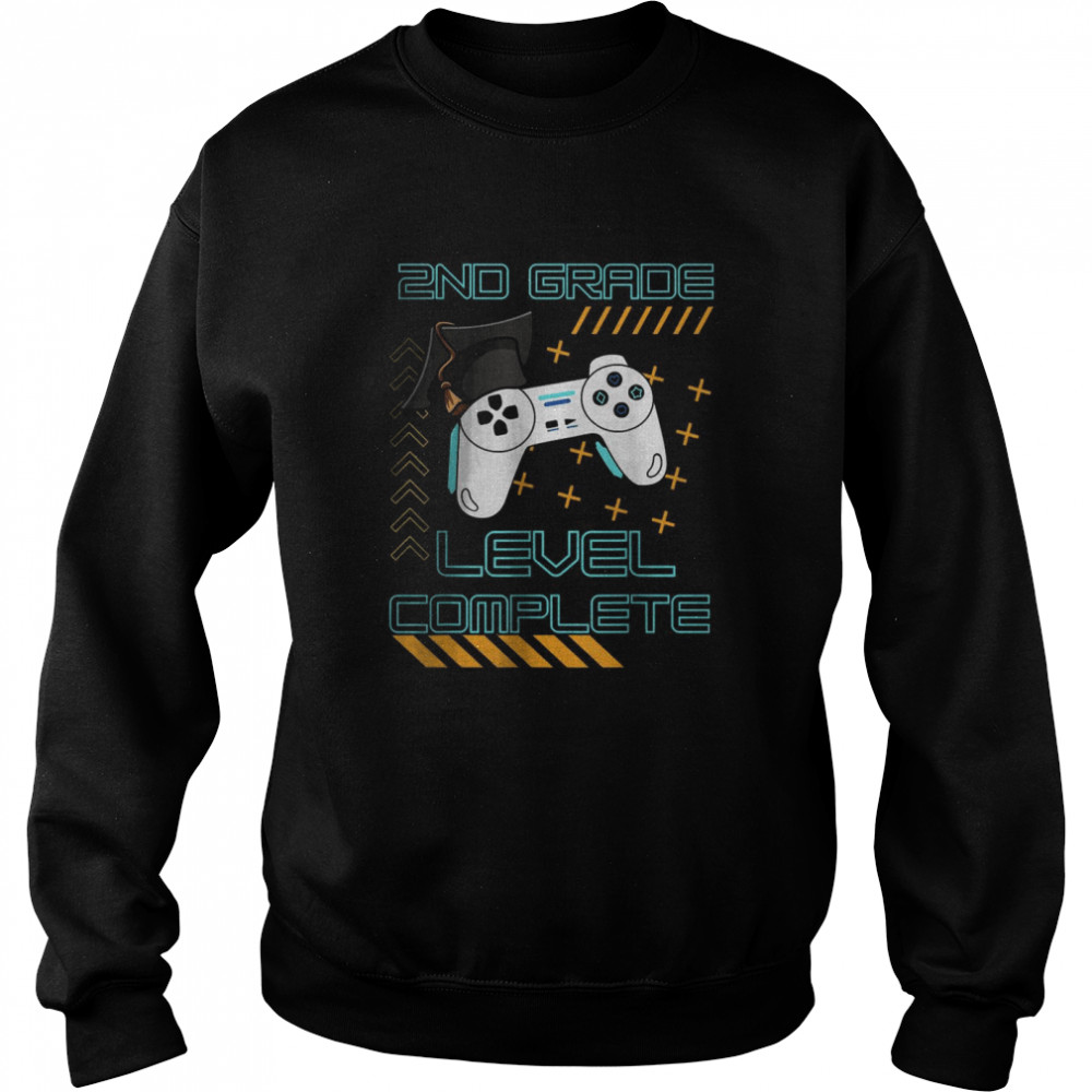 Gaming Level Completed 2nd Grade Graduate Student T-Shirt Unisex Sweatshirt